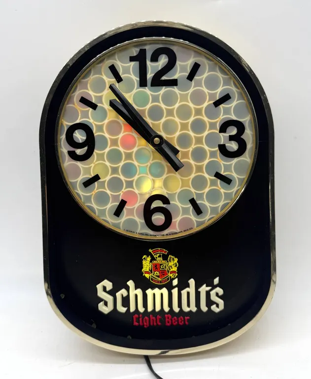 Schmidt's Light Beer Advertising Wall Clock