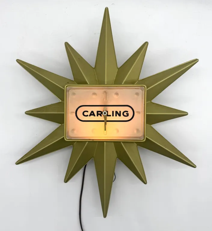Carling Beer Lighted Starburst Clock