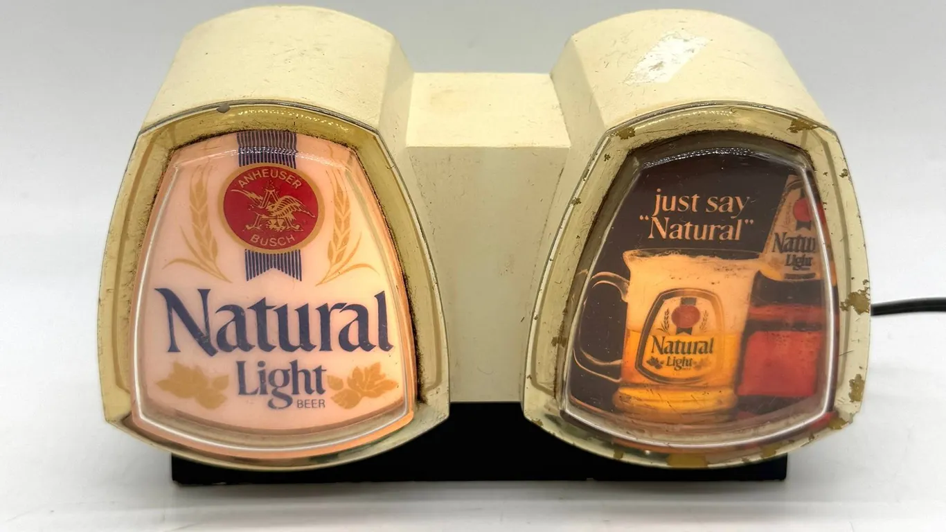Natural Light Beer Illuminated Cash Register