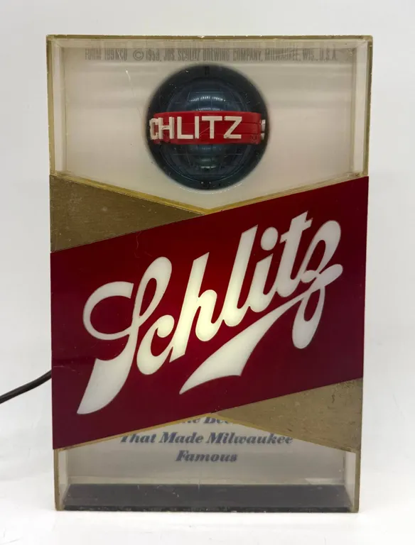 Schlitz Beer Motion Light Sign
