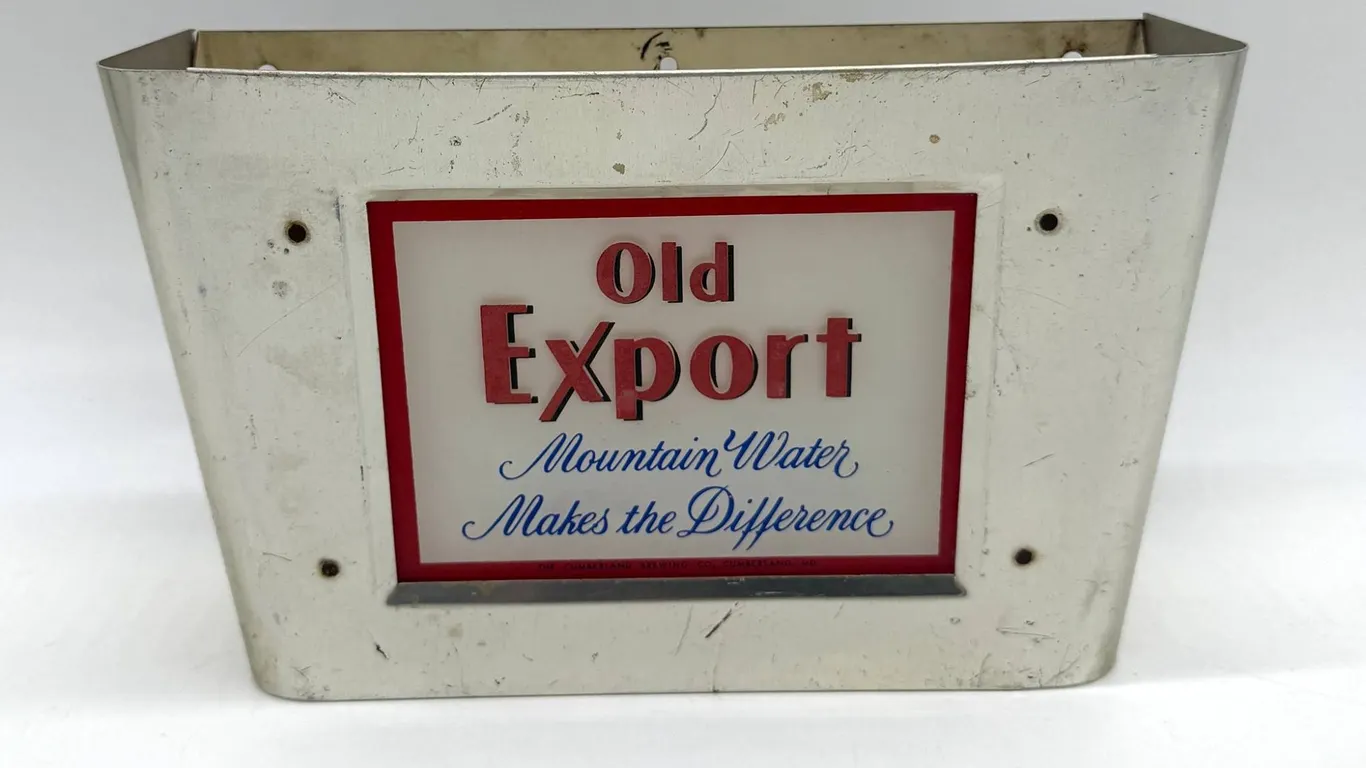 Old Export Beer Light Metal Wall Display
