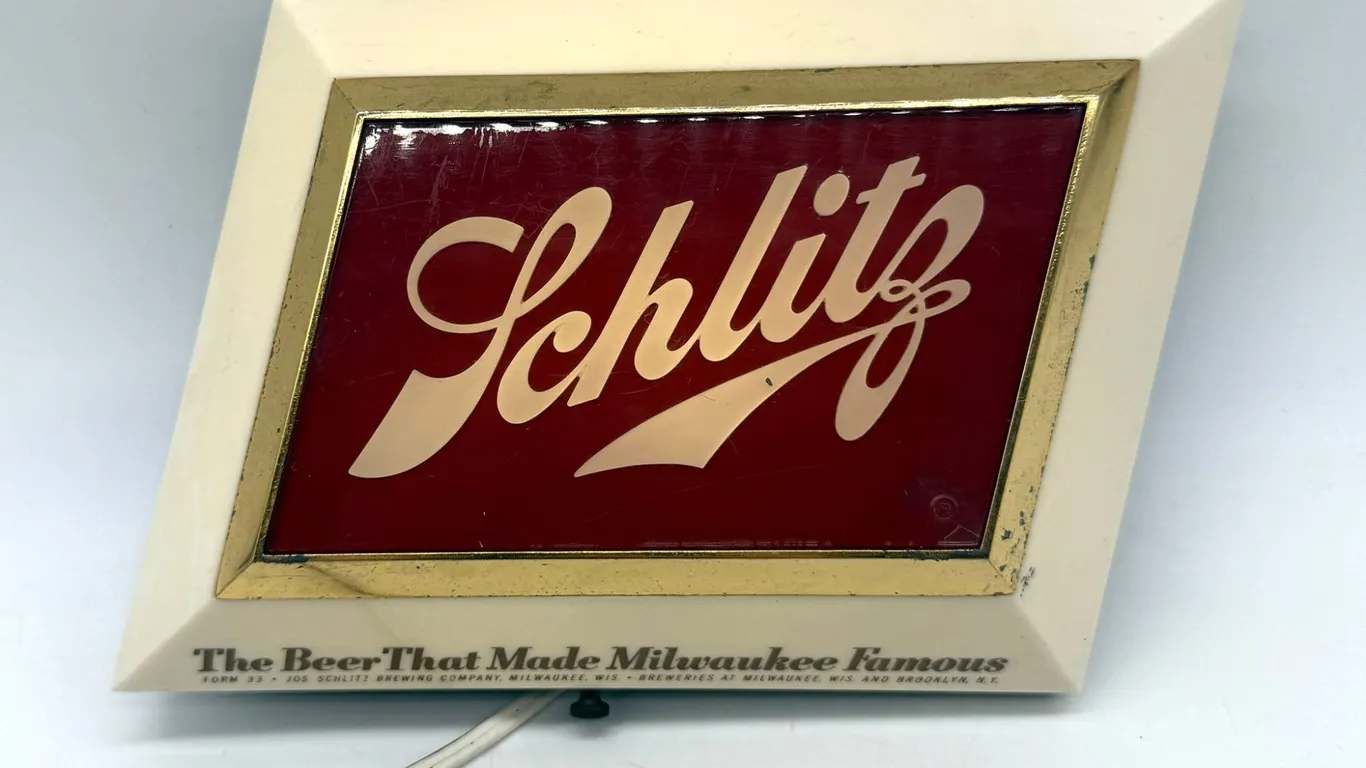 Schlitz Beer Lighted Sign Display