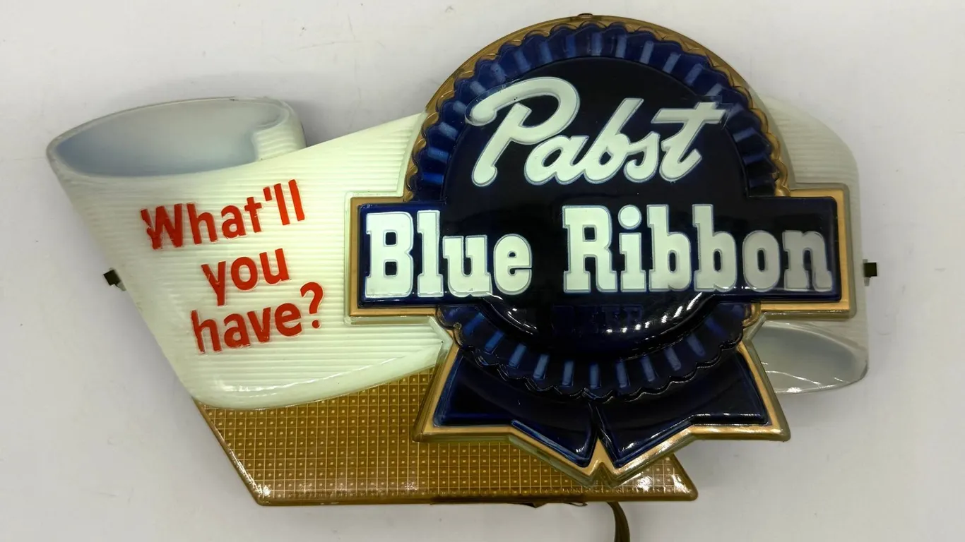 Pabst Blue Ribbon Bar Light Sign