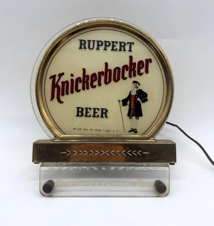 Ruppert Knickerbocker Beer Lighted Sign