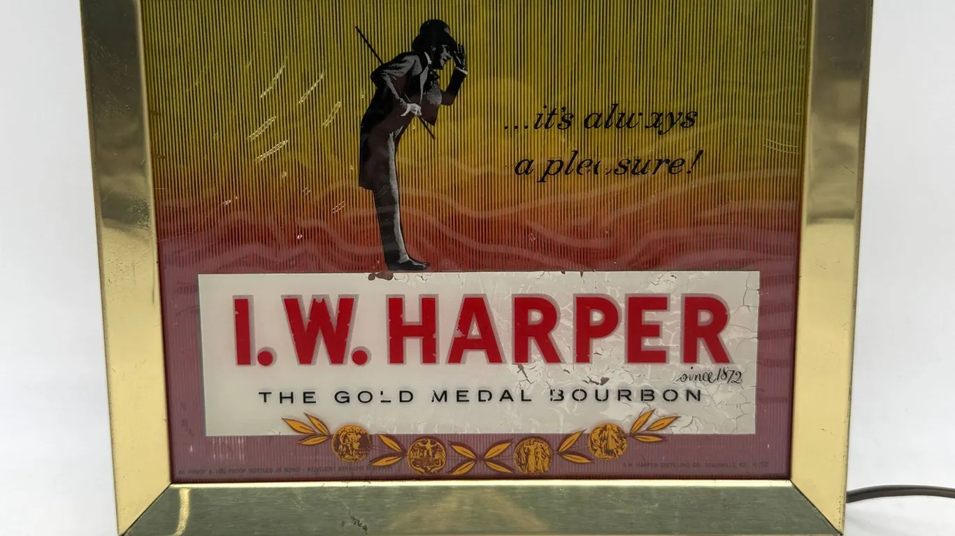 I.W. Harper Whiskey Bar Lighted Sign