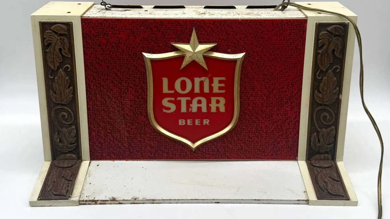 Lone Star Beer Double Sided Lighted Sign