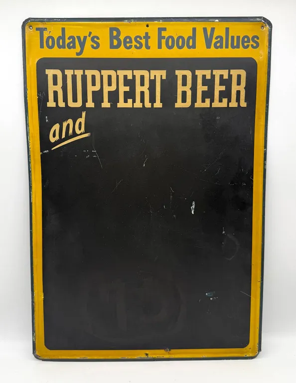 Ruppert Beer Chalkboard Beer Sign