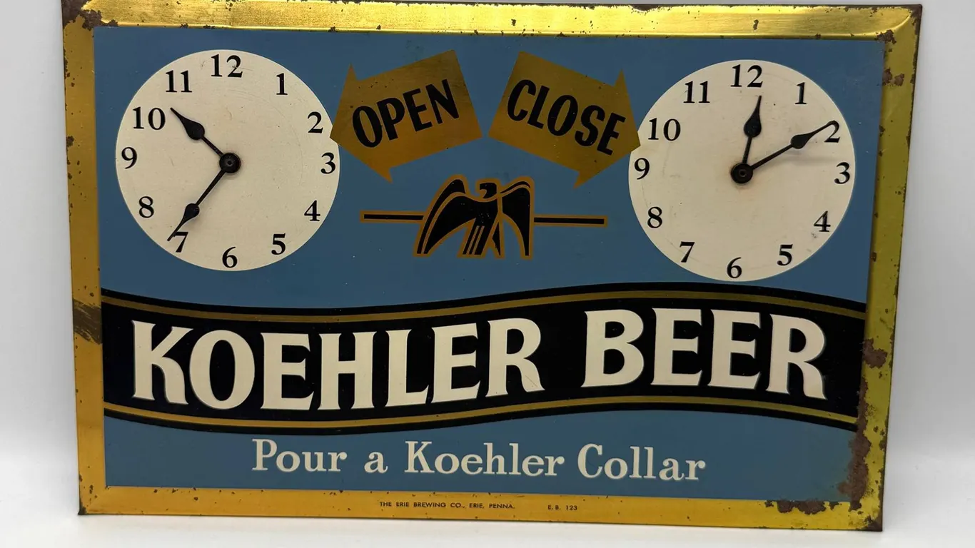 Koehler Beer Metal Advertising Sign