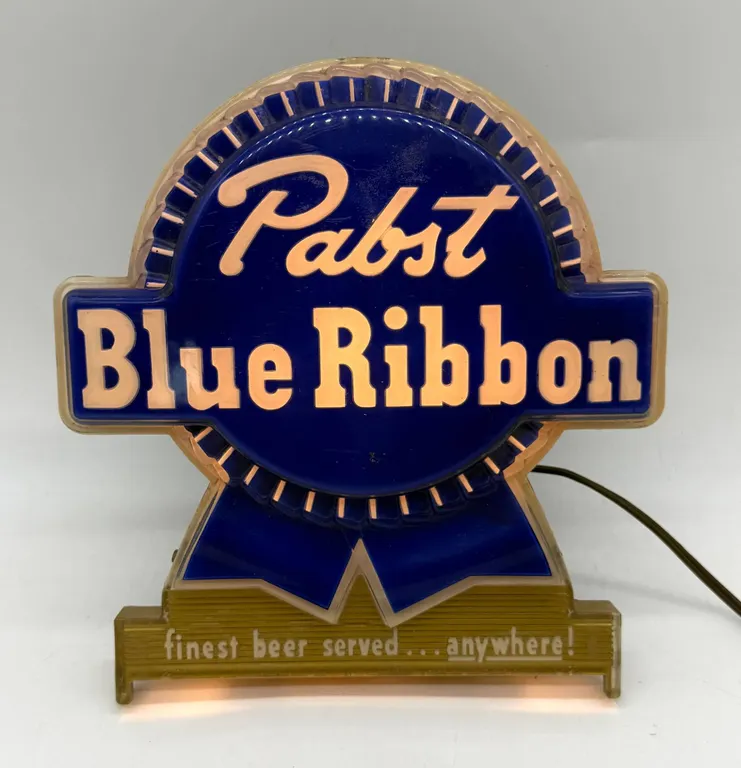 Pabst Blue Ribbon Beer Lighted Sign