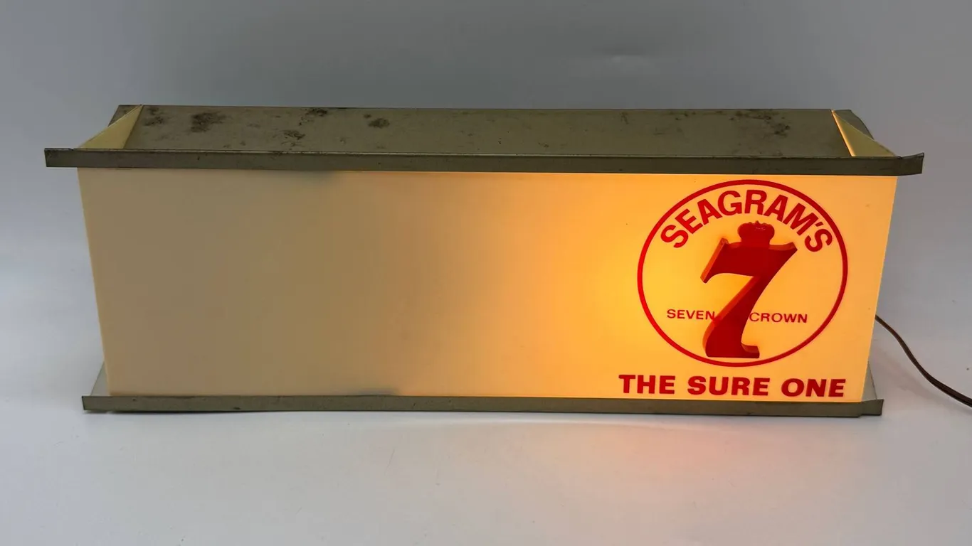 Seagram's 7 Crown Bar Lighted Sign