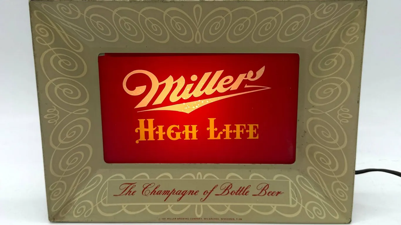 Miller High Life Beer Light Sign