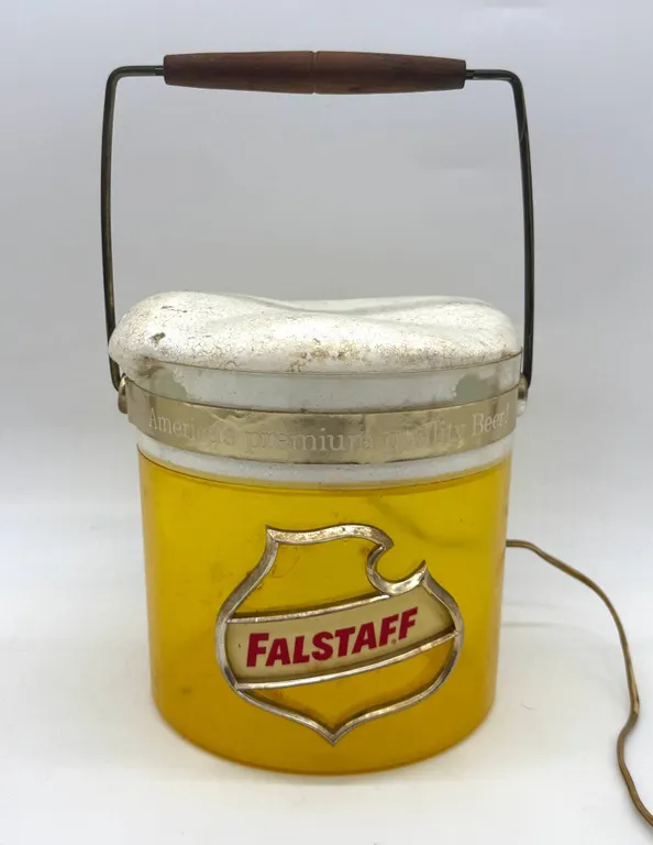 Falstaff Beer Light-Up Display Bucket