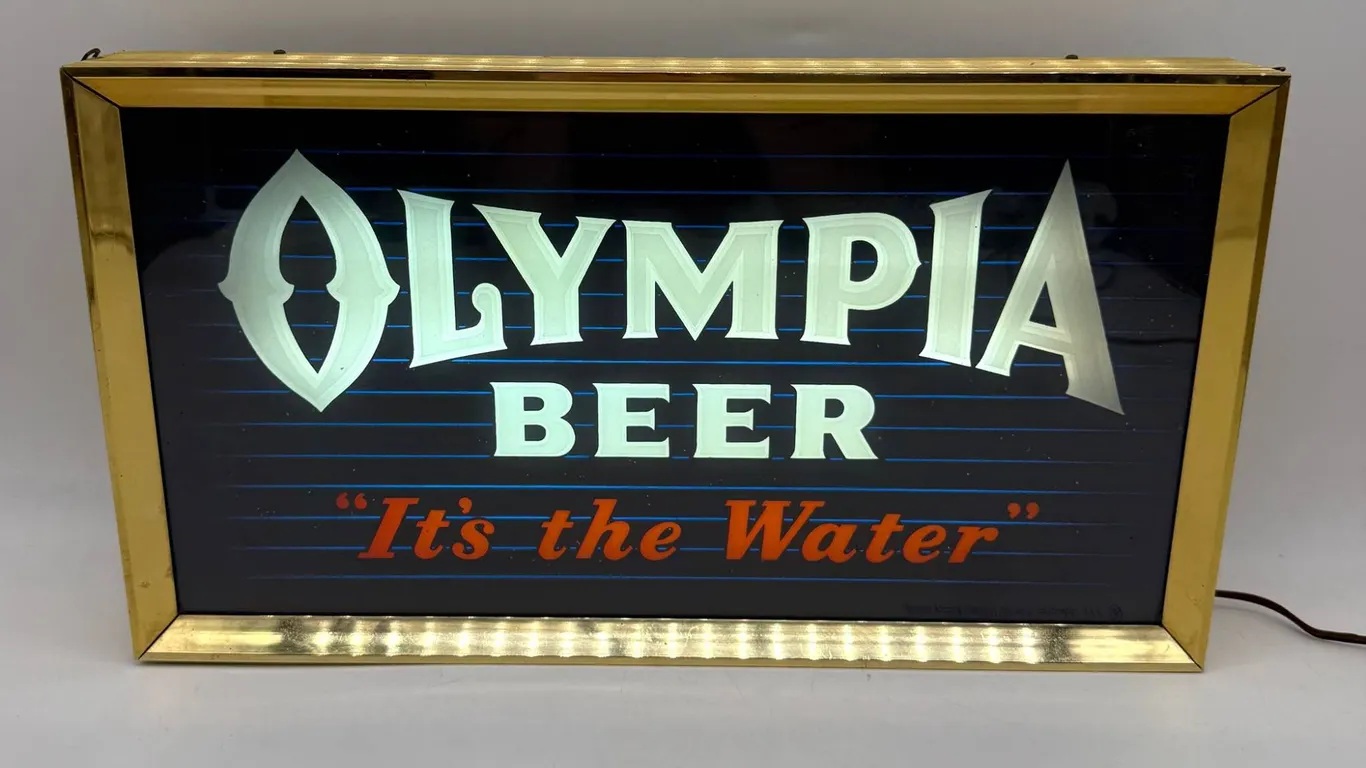 Olympia Beer Large Illuminated Light Sign