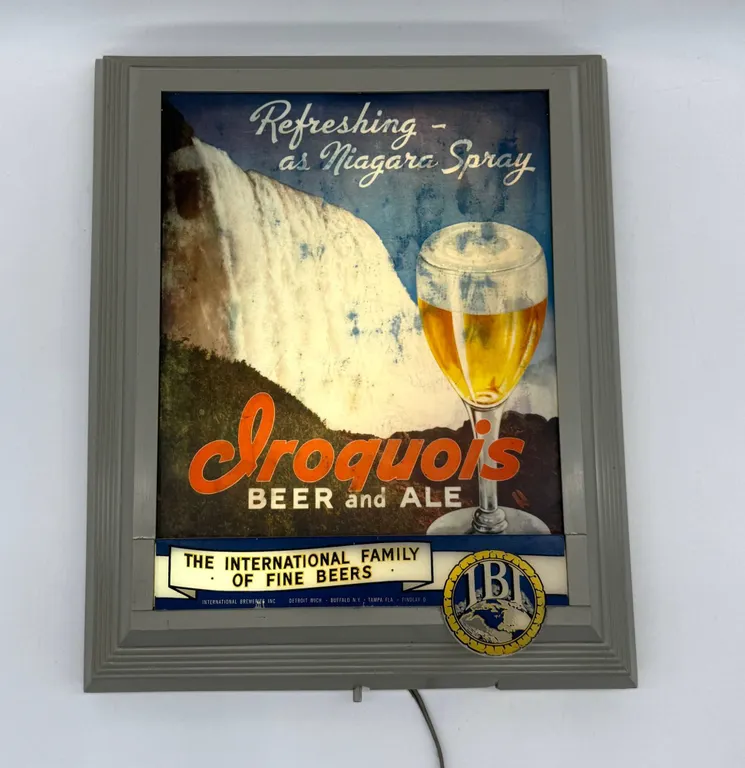 Iroquois Beer Lighted Advertising Sign