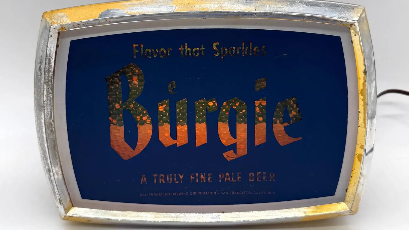 Burgie Electric Beer Light Sign