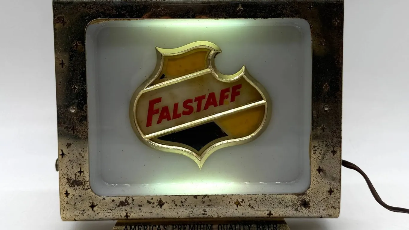 Falstaff Beer Illuminated Bar Sign