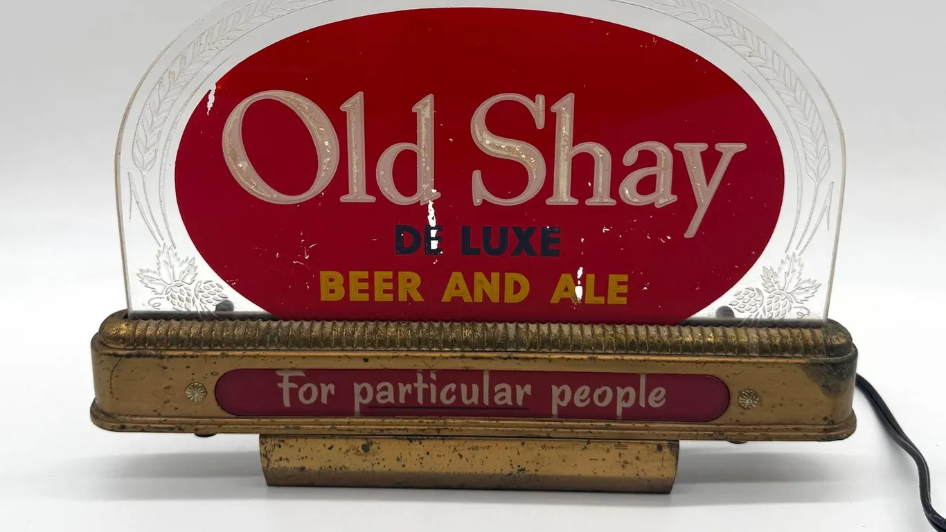 Old Shay Beer and Ale Electric Light Sign