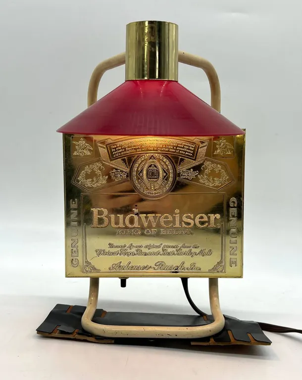 Vintage Budweiser Beer Desk Lamp