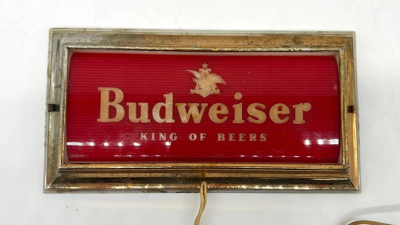 Vintage Budweiser King of Beers Sign