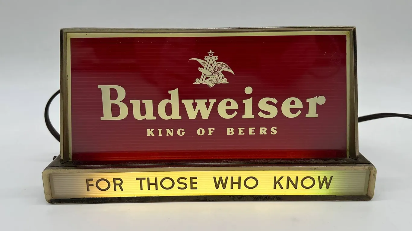 Vintage Budweiser Lighted Sign