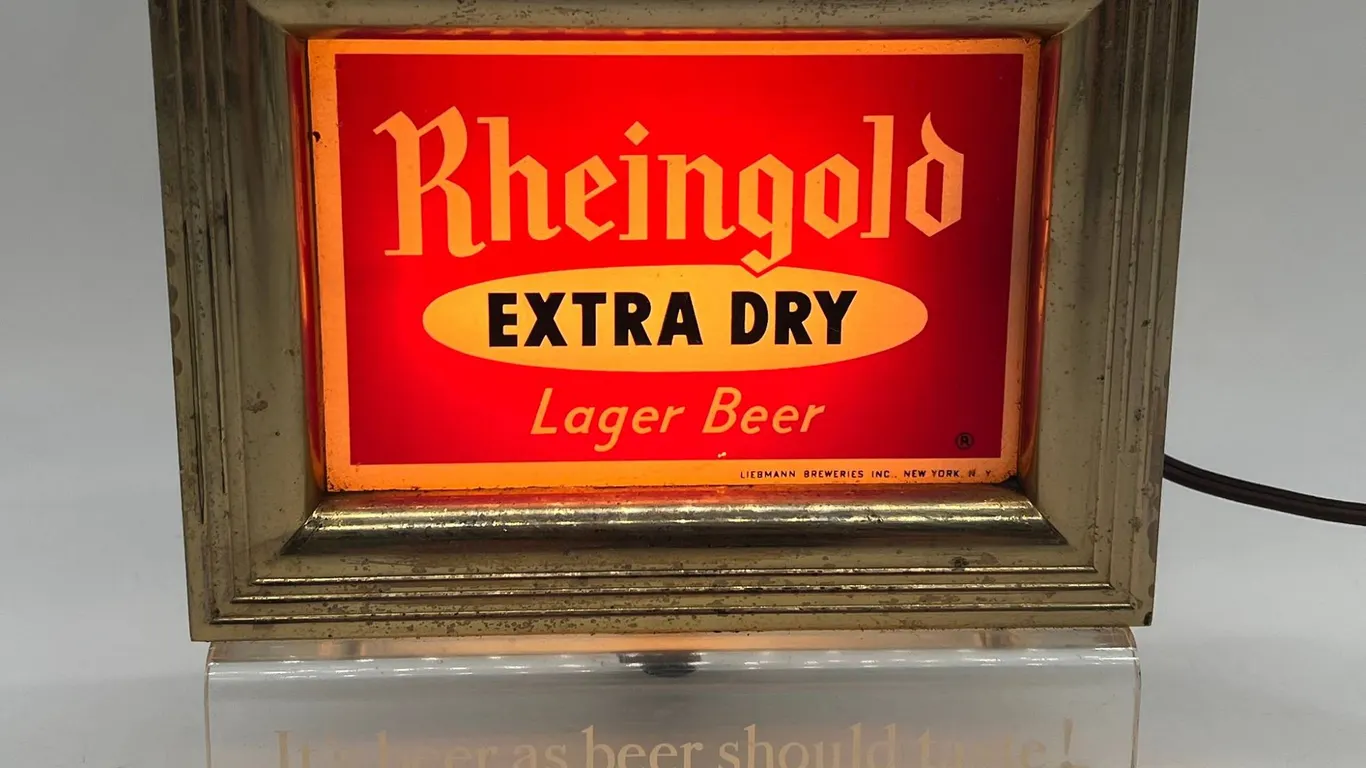 Rheingold Extra Dry Beer Lighted Sign