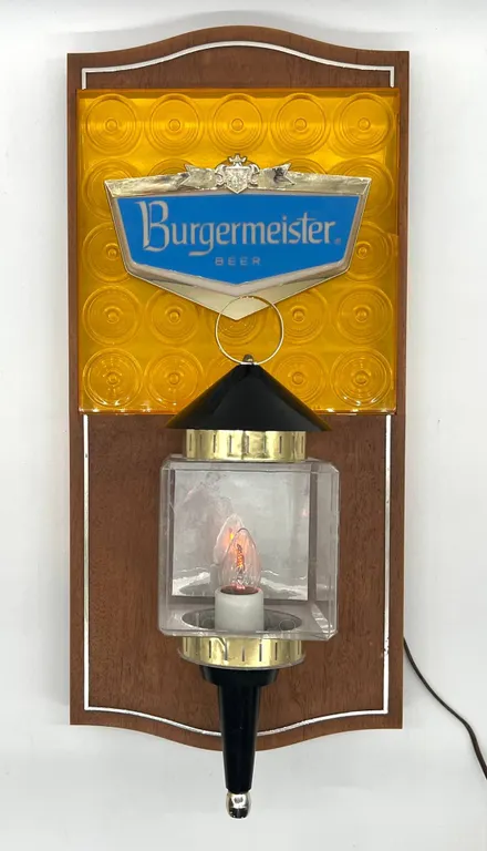 Burgermeister Beer Lighted Wall Sign