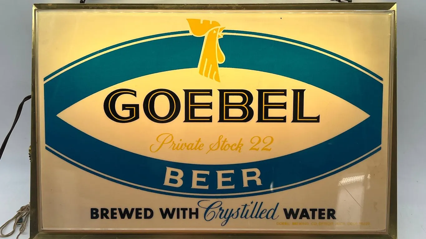 Goebel Beer Lighted Bar Sign