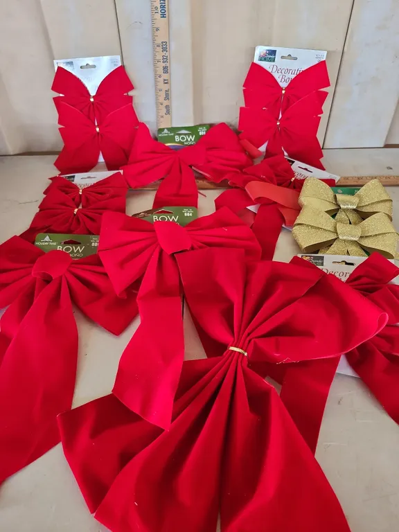 Assorted Red Bows