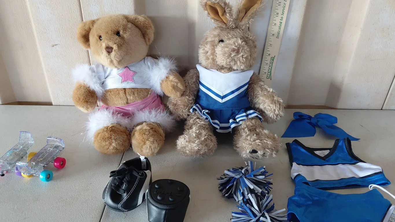 Build A Bear-Bear, Rabbit, & Clothing