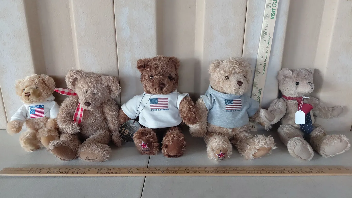 Plush Bears-Gund, Hallmark, & Ltd