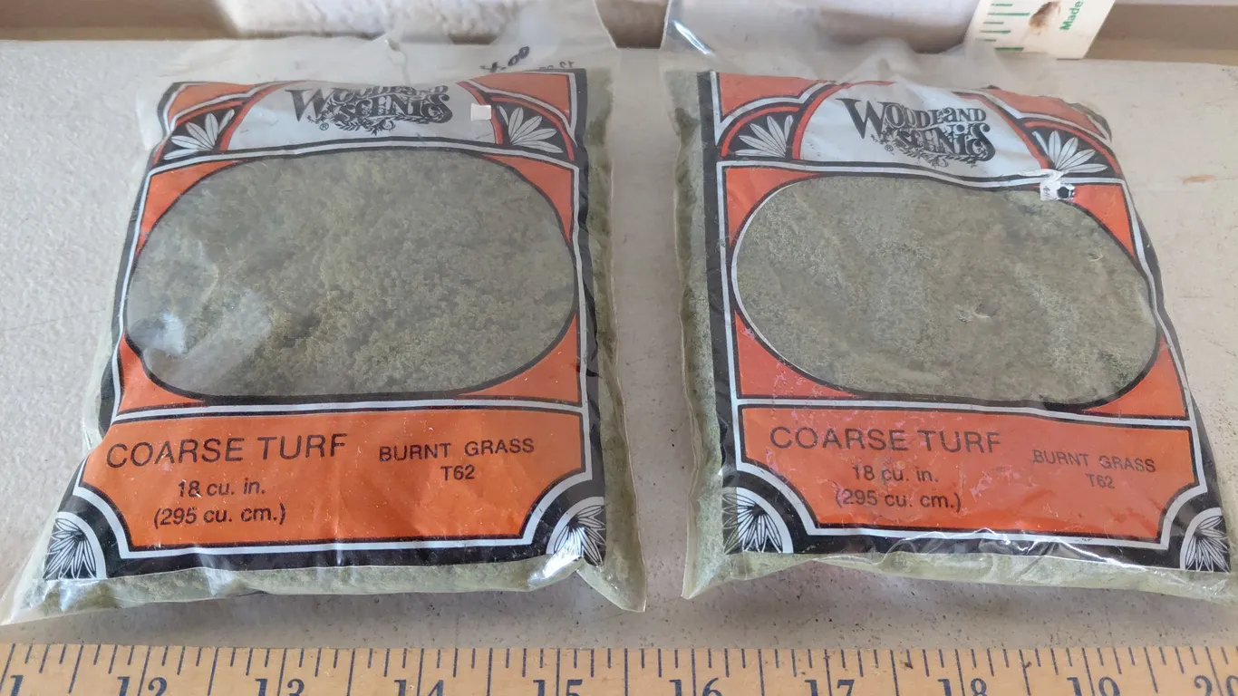2 Packs Woodland Scenics Coarse Turf Burnt Grass