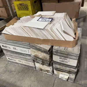 Lot of (6.5) Boxes of 3” X 6” Soho Biscuit Glossy Wall Tiles