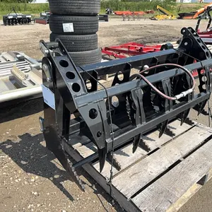 Summit 54" root rake grapple w/ skid steer quick attach