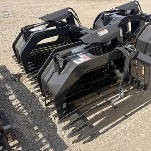 New 2026 Stout HD72-3 72" HD commercial grade rock grapple w/ skid steer quick attach-Sales Tax