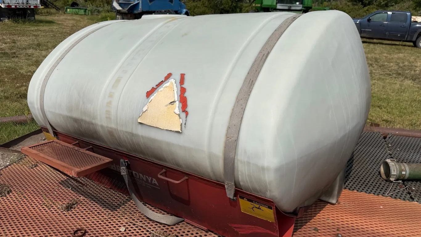 750 gallon tank removed from Brittonya sprayer