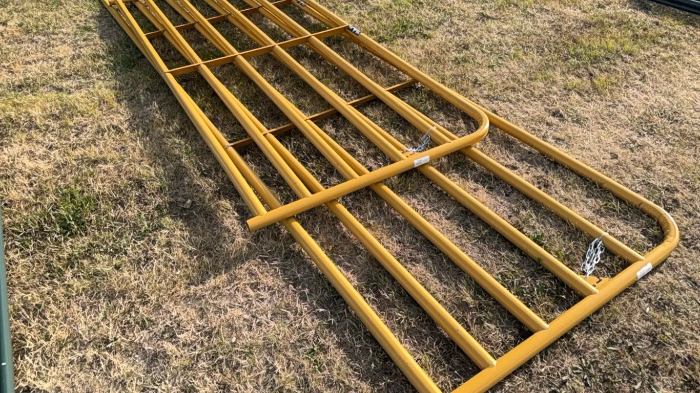 1) New Big Valley 16' corral gate & 1) Big Valley 10' corral gate -Sales Tax