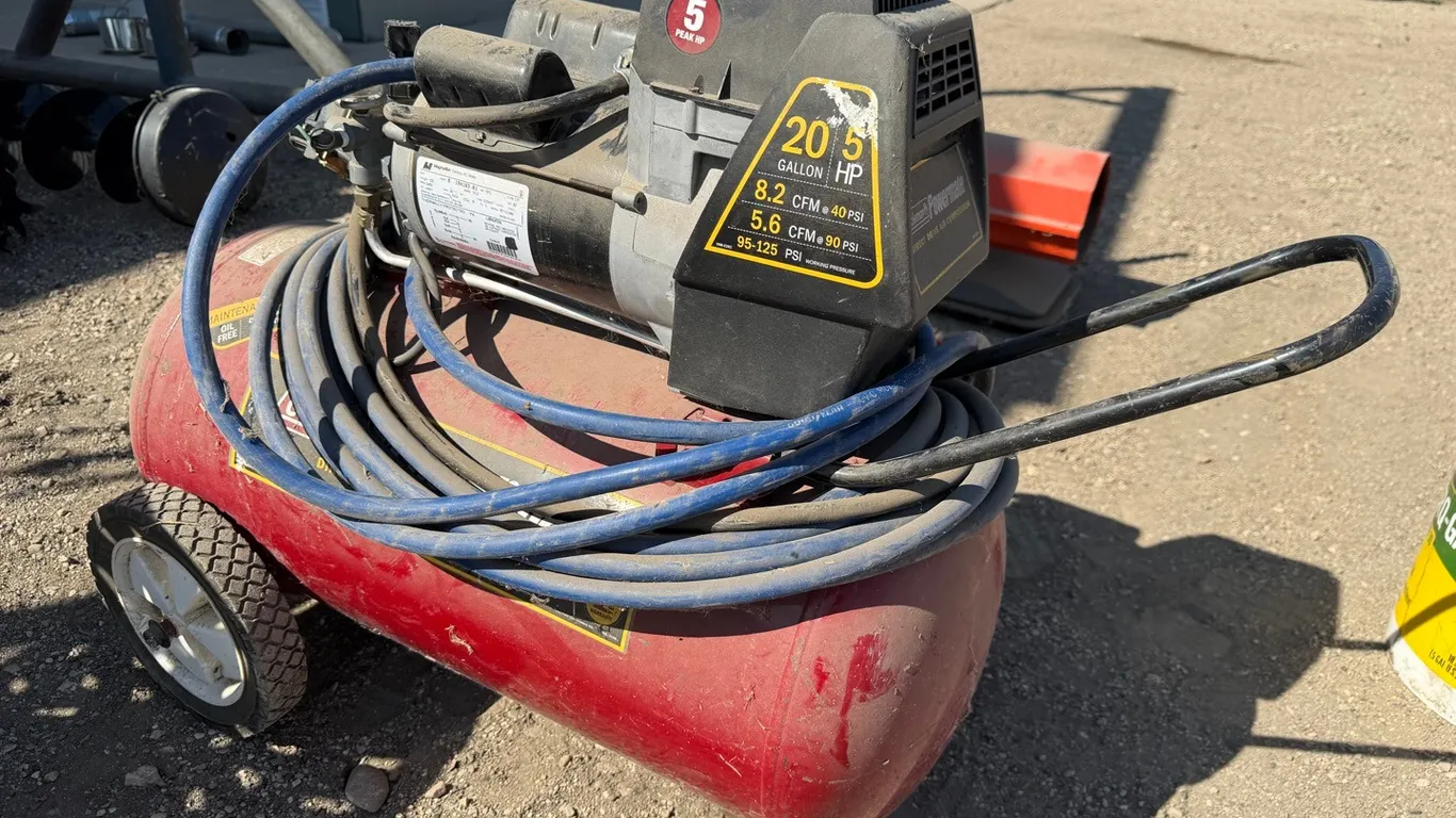 Coleman Powermate 20 gallon 5hp air compressor