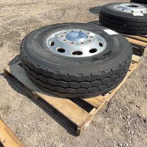 Hankook 12R22.5 tire on alum wheel