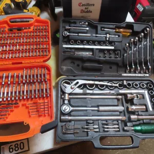 Lot - Ridgid Screw Bit Set, Socket Set *Located at Spruce Grove location.