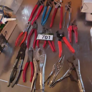 Lot - Pliers, Vice Grips, Water Pump Pliers *Located at Spruce Grove location.