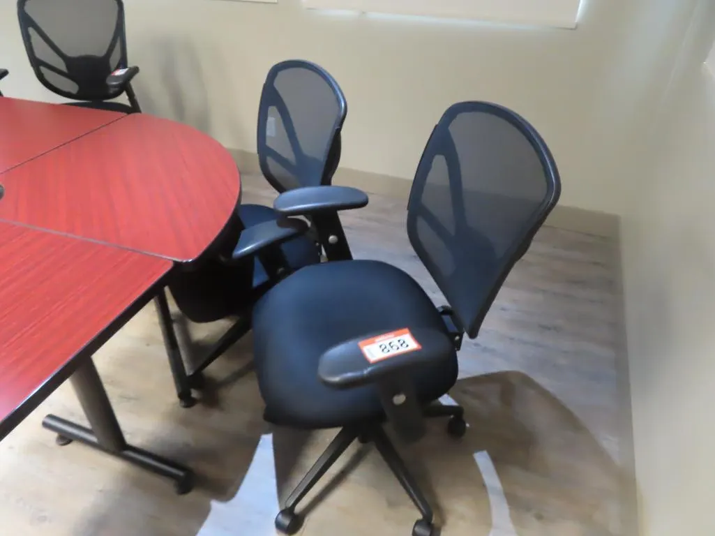 Lot - (2) Mesh and Fabric Task Chairs *Located at 4831 93 Ave, Edm.