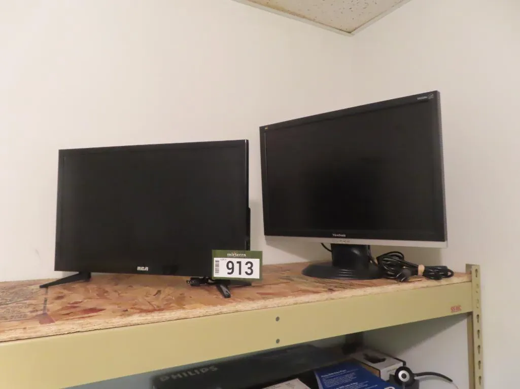 Lot - RCA TV, Viewsonic TV, Assorted Keyboards & Mice, Assorted Speakers *Located at 4831 93 Ave, Edm.