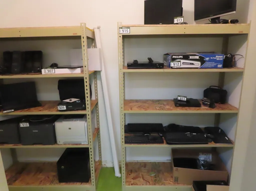 Lot - (2) Metal Shelves *Located at 4831 93 Ave, Edm.