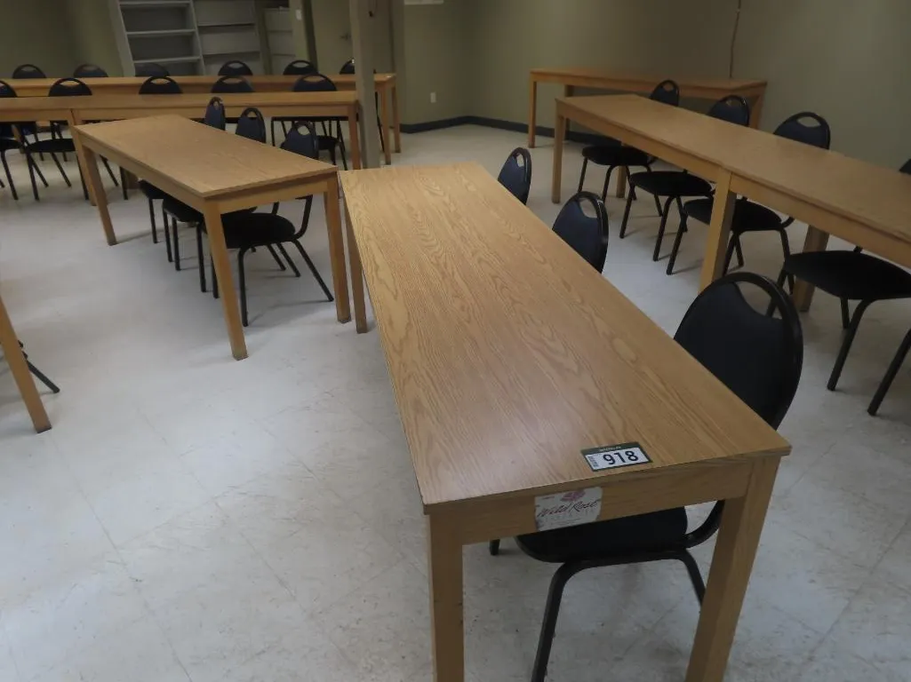 Lot - (2) Wood Tables *Located at 4831 93 Ave, Edm.
