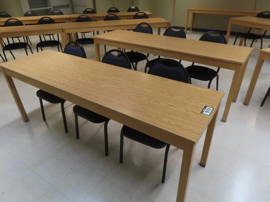 Lot - (2) Wood Tables *Located at 4831 93 Ave, Edm.