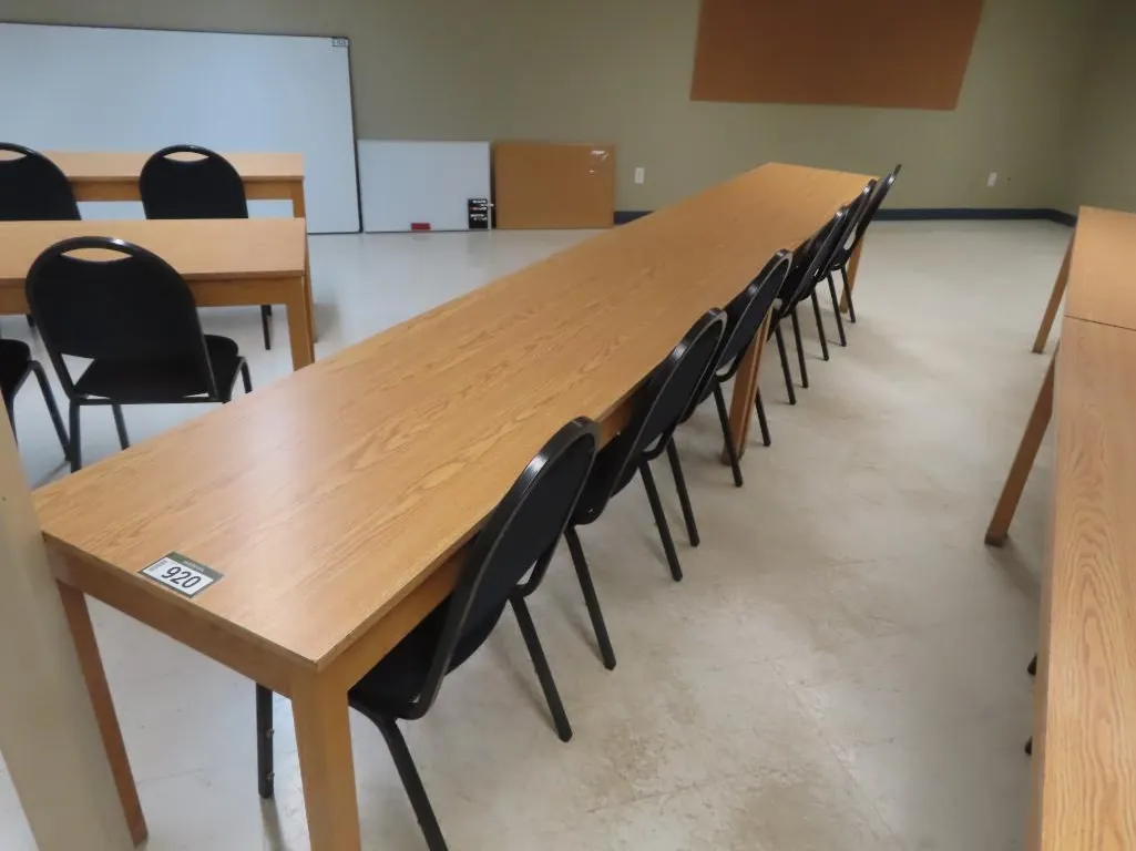 Lot - (2) Wood Tables *Located at 4831 93 Ave, Edm.