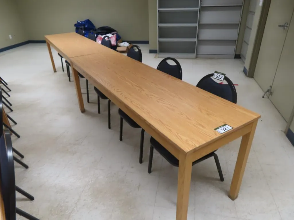 Lot - (2) Wood Tables *Located at 4831 93 Ave, Edm.