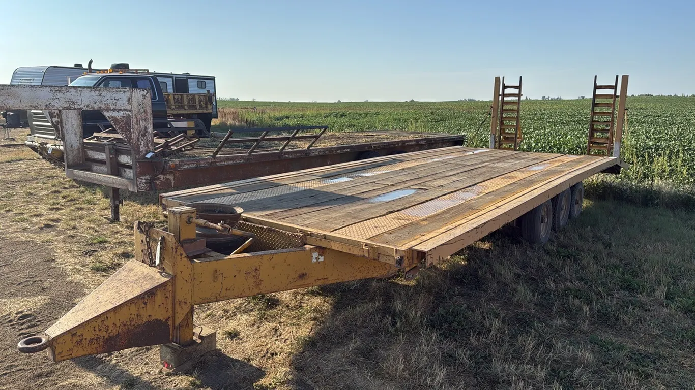 ID 0546 Flying L 8x28 Flatbed Trailer
