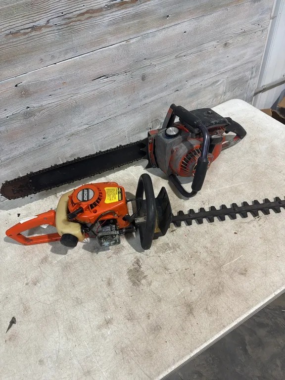 Chainsaw and hedge trimmer