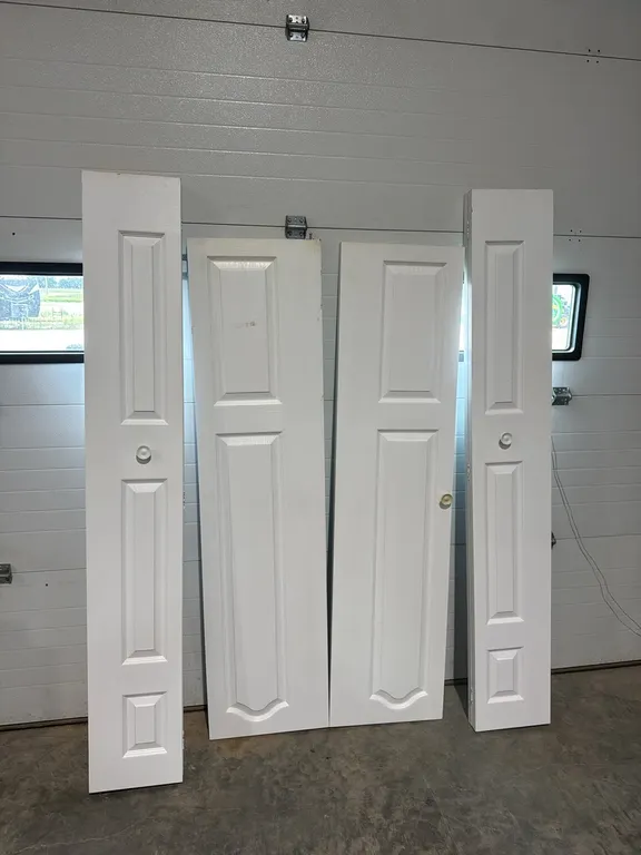Various sized closet doors